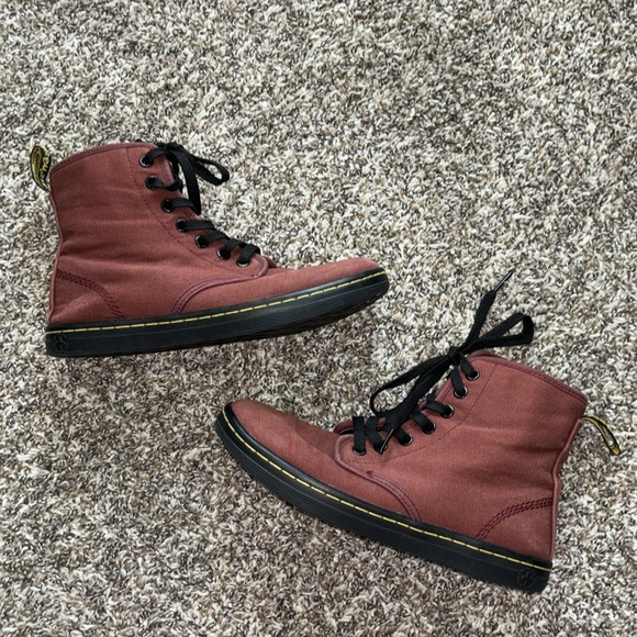 Dr doc Martens Shoreditch canvas boots high tops sneakers 6 37 - Picture 3 of 9